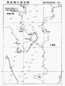 東京湾口海況図(2007/06/06)