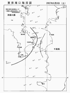 東京湾口海況図(2007/06/09)