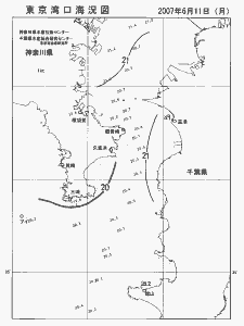 東京湾口海況図(2007/06/11)