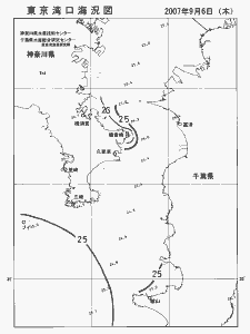 東京湾口海況図(2007/09/06)