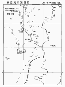 東京湾口海況図(2007/09/22)