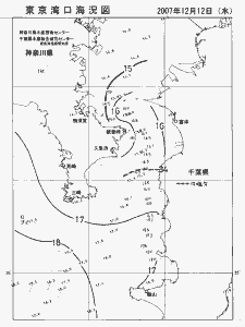 東京湾口海況図(2007/12/12)