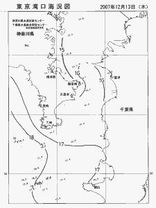 東京湾口海況図(2007/12/13)