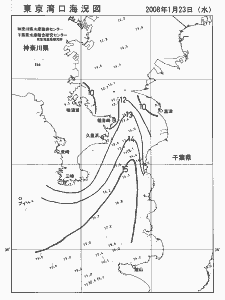 東京湾口海況図(2008/01/23)