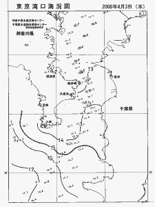 東京湾口海況図(2008/04/03)