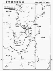 東京湾口海況図(2008/04/04)