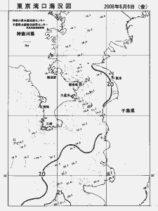 東京湾口海況図(2008/06/06)