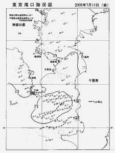 東京湾口海況図(2008/07/11)