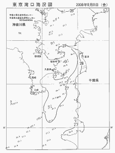東京湾口海況図(2008/08/08)