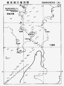 東京湾口海況図(2008/08/28)
