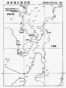 東京湾口海況図(2008/10/10)