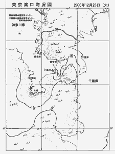 東京湾口海況図(2008/12/23)