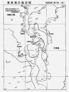 東京湾口海況図(2009/01/01)