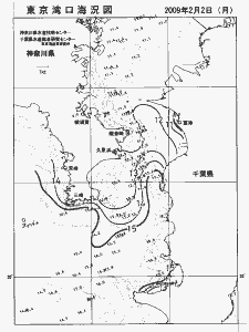 東京湾口海況図(2009/02/02)