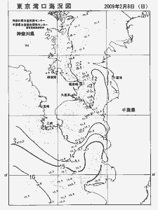 東京湾口海況図(2009/02/08)