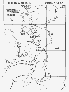 東京湾口海況図(2009/03/09)