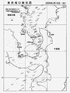 東京湾口海況図(2009/03/18)