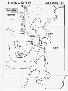 東京湾口海況図(2009/04/04)
