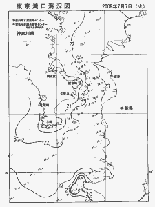 東京湾口海況図(2009/07/07)