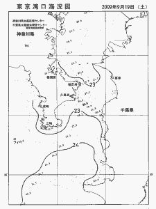 東京湾口海況図(2009/09/19)