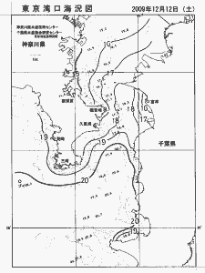 東京湾口海況図(2009/12/12)