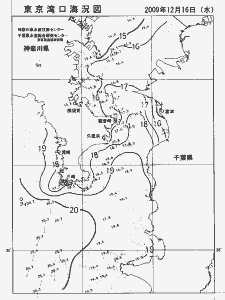 東京湾口海況図(2009/12/16)