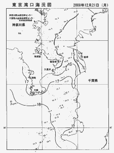東京湾口海況図(2009/12/21)
