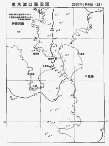 東京湾口海況図(2010/06/06)