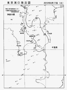 東京湾口海況図(2010/08/17)