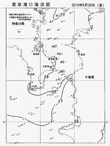 東京湾口海況図(2010/08/20)