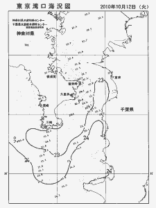 東京湾口海況図(2010/10/12)