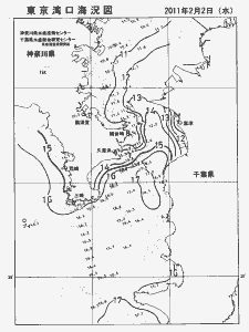東京湾口海況図(2011/02/02)