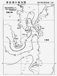 東京湾口海況図(2011/03/22)