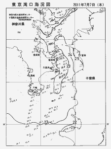 東京湾口海況図(2011/07/07)