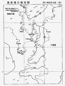 東京湾口海況図(2011/08/14)