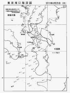 東京湾口海況図(2011/08/25)
