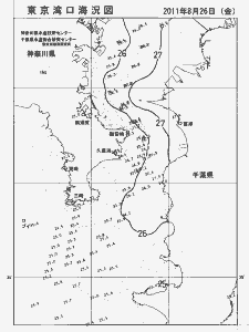 東京湾口海況図(2011/08/26)