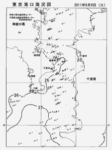 東京湾口海況図(2011/09/06)
