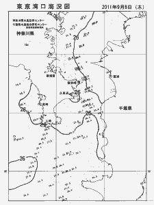 東京湾口海況図(2011/09/08)