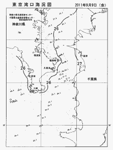 東京湾口海況図(2011/09/09)