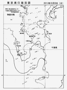 東京湾口海況図(2011/10/06)