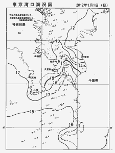東京湾口海況図(2012/01/01)