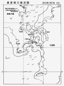 東京湾口海況図(2012/01/07)