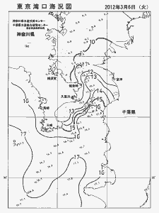 東京湾口海況図(2012/03/06)