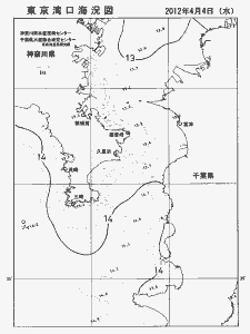 東京湾口海況図(2012/04/04)