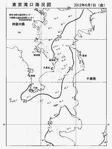 東京湾口海況図(2012/06/01)