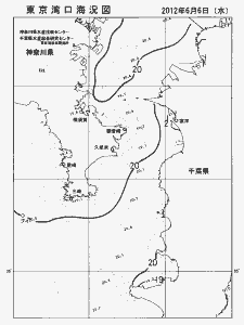 東京湾口海況図(2012/06/06)