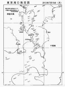 東京湾口海況図(2012/07/16)