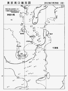 東京湾口海況図(2012/07/29)