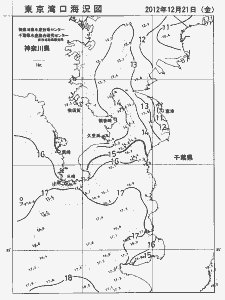 東京湾口海況図(2012/12/21)
